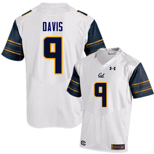 Men #9 Trevor Davis Cal Bears (California Golden Bears College) Football Jerseys Sale-White